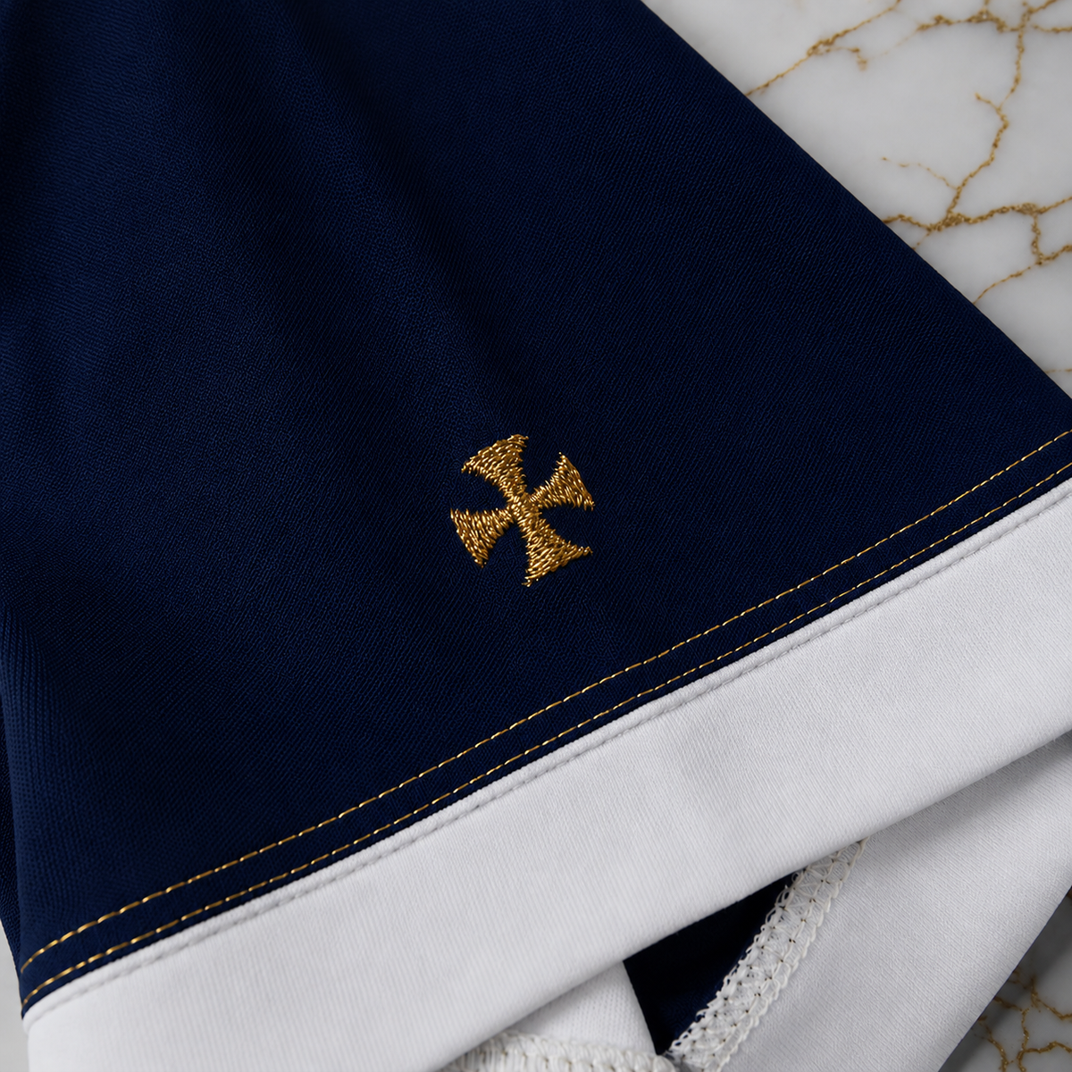 AryéD'or Men's Midnight Blue Slim Fit Polo – Premium Tailored Collection