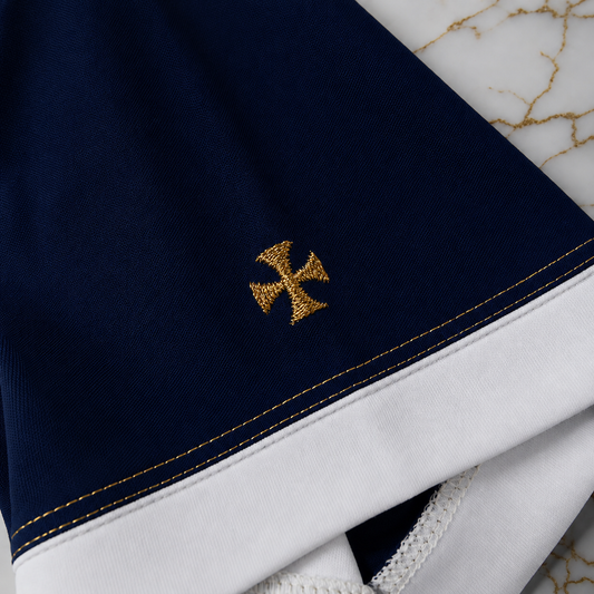 AryéD'or Men's Midnight Blue Slim Fit Polo – Premium Tailored Collection